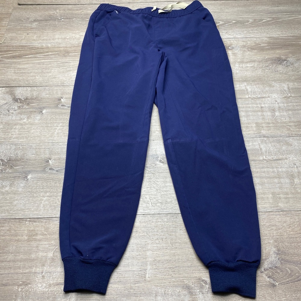 FIGS Pants Tansen Mens L Navy‎ Blue Polyester Blend Jogger Scrub Bottoms